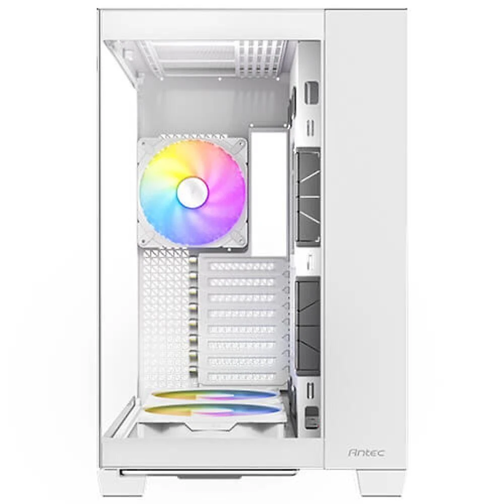 Gabinete Gamer Antec C8 Argb White Lateral Vidro Temperado 4mm E-atx-atx-m-atx-itx 2 Fans 120mm B