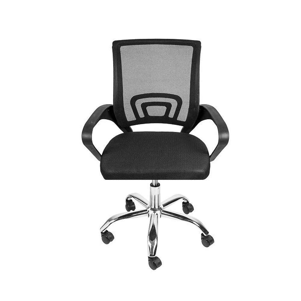 Kit 2 Peças com Escrivaninha 127cm Me4135 e Cadeira Diretor Tela Mesh Tok 3310 Espresso Móveis Escrivaninha 127cm Me4135 com Cadeira Diretor Tela Mesh Tok 3310 Espresso Móveis Preto