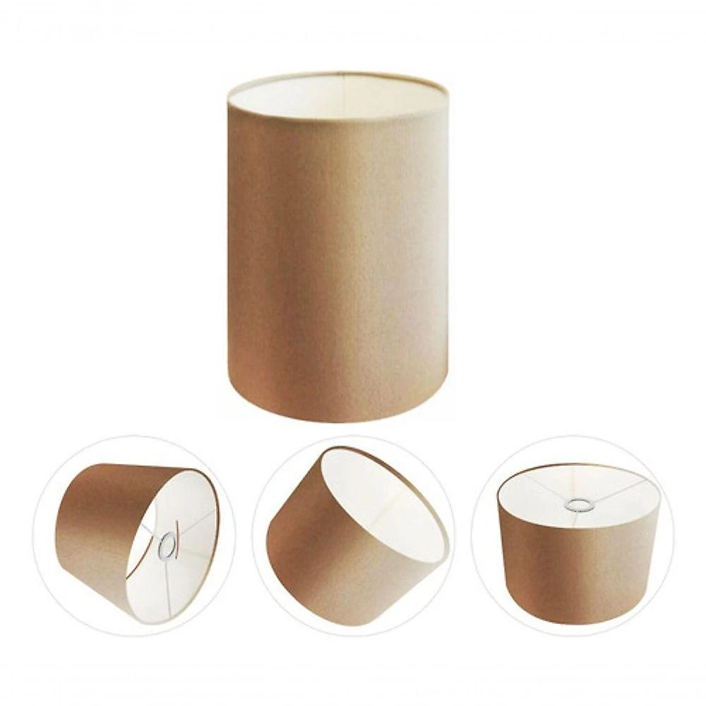 Cúpula Abajur E Luminária Cilíndrica Vivare Cp-7006 ø18x25cm - Bocal Nacional Palha