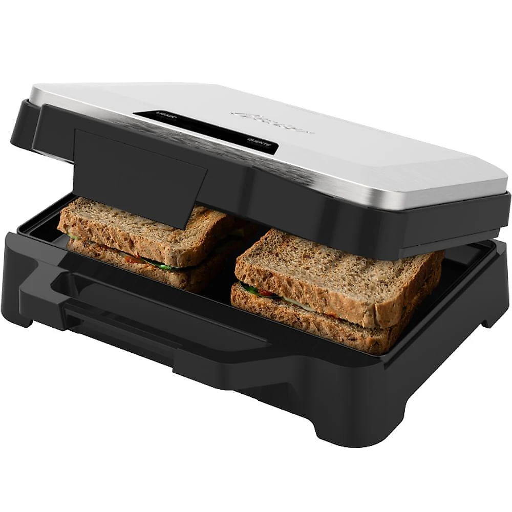 Sanduicheira oster osan500 com chapa antiaderente 1000w inox 110v