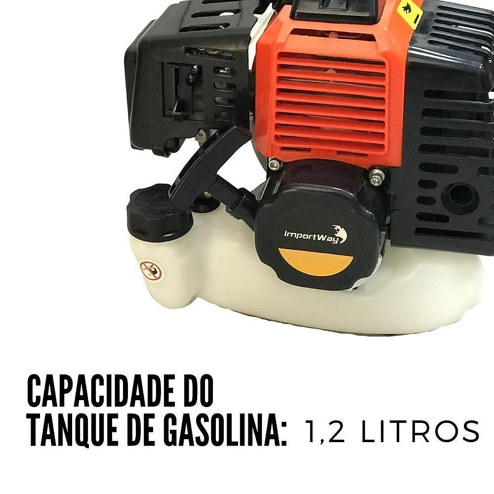 Roçadeira Com Enxada Capinadeira A Gasolina Importway 5x1 De 3hp 63cc Similar A Toyama, Vulcan, Carbon Fak, Tekna...