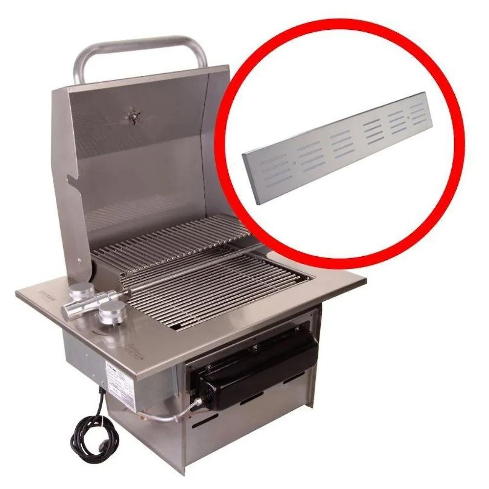 Assador Grill de Embutir a Gás Titan PREMIUM CTG GRADE Inox Cinza Bivolt
