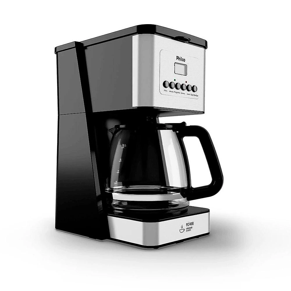 Cafeteira Philco PCF40B com Painel Digital, 1,6 Litros - 220 Volts Cafeteira Philco PCF40B com Painel Digital - 220 Volts