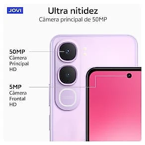 Smartphone JOVI Y21 4G Tela 6.68" 256GB Câmera 50MP Bateria 6500mAh Preto