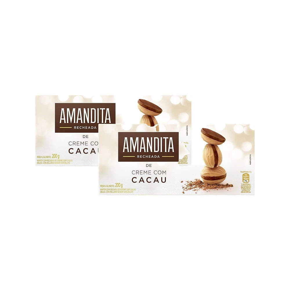 Kit 2 Chocolate Amandita 200g