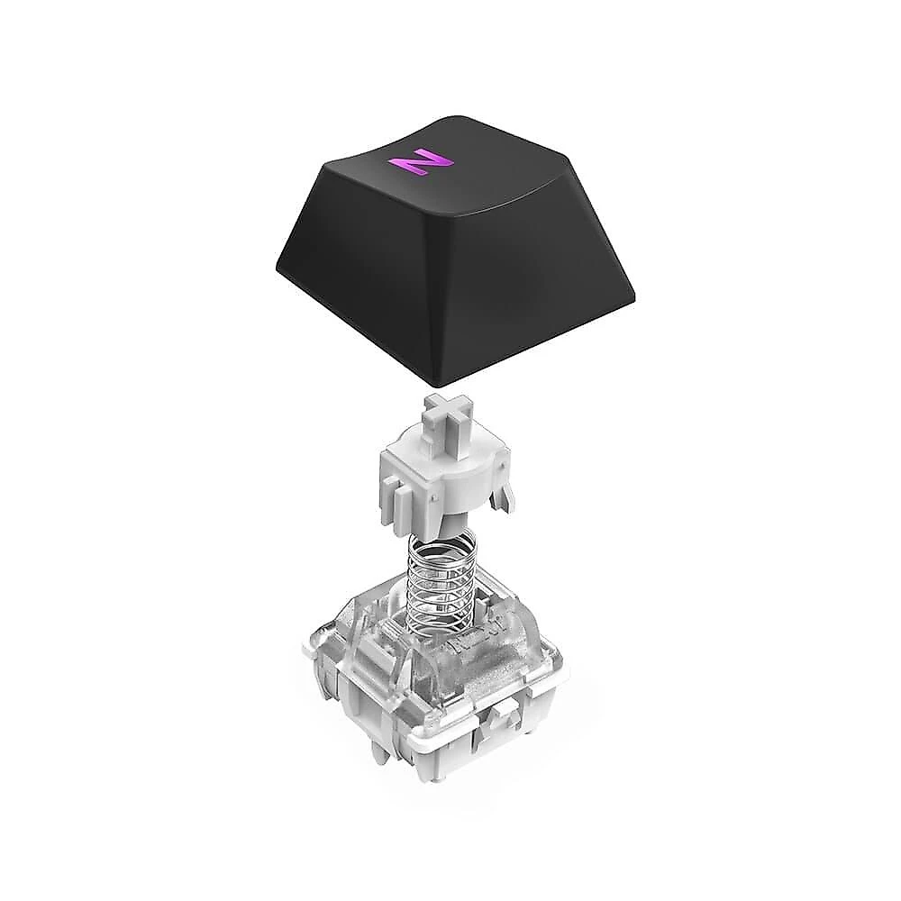 Teclado Magnético Gamer Sem Fio NZXT Function Elite MiniTKL, RGB, USB-C Removível, Preto - KB-101NB-US