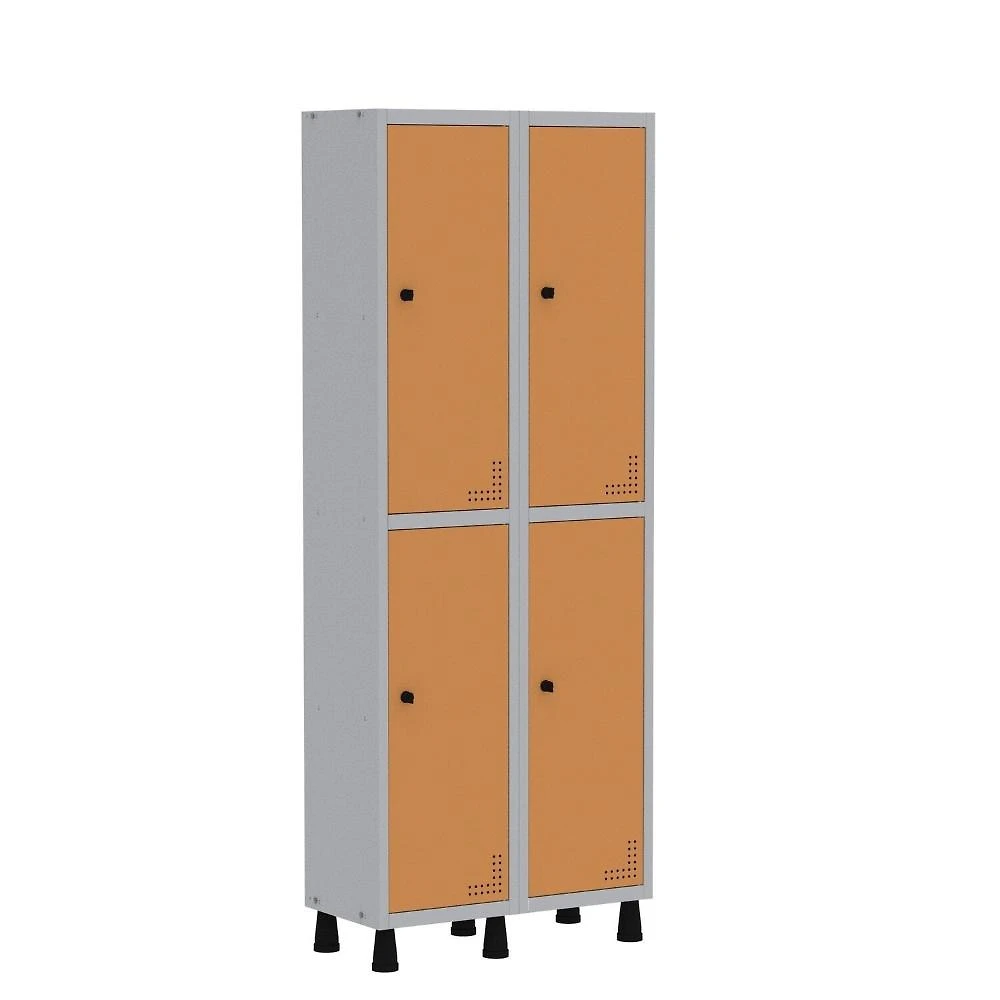 Armário Locker Guarda Volume Aço Light 4 Portas 69x179,5cm