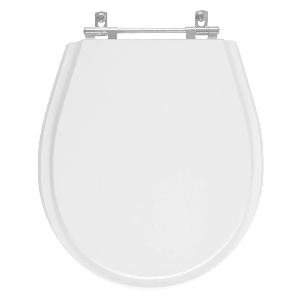 Assento Sanitário Aries Alongado Resina Plástica Convencional Branco Pontto Lavabo