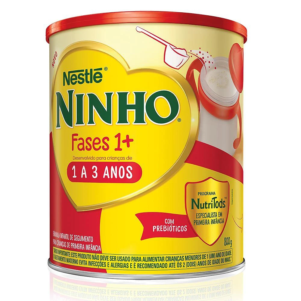Miniatura Ninho Fases 1+ Fórmula Infantil de Seguimento para Crianças de Primeira Infância de 1 a 3 anos 800g