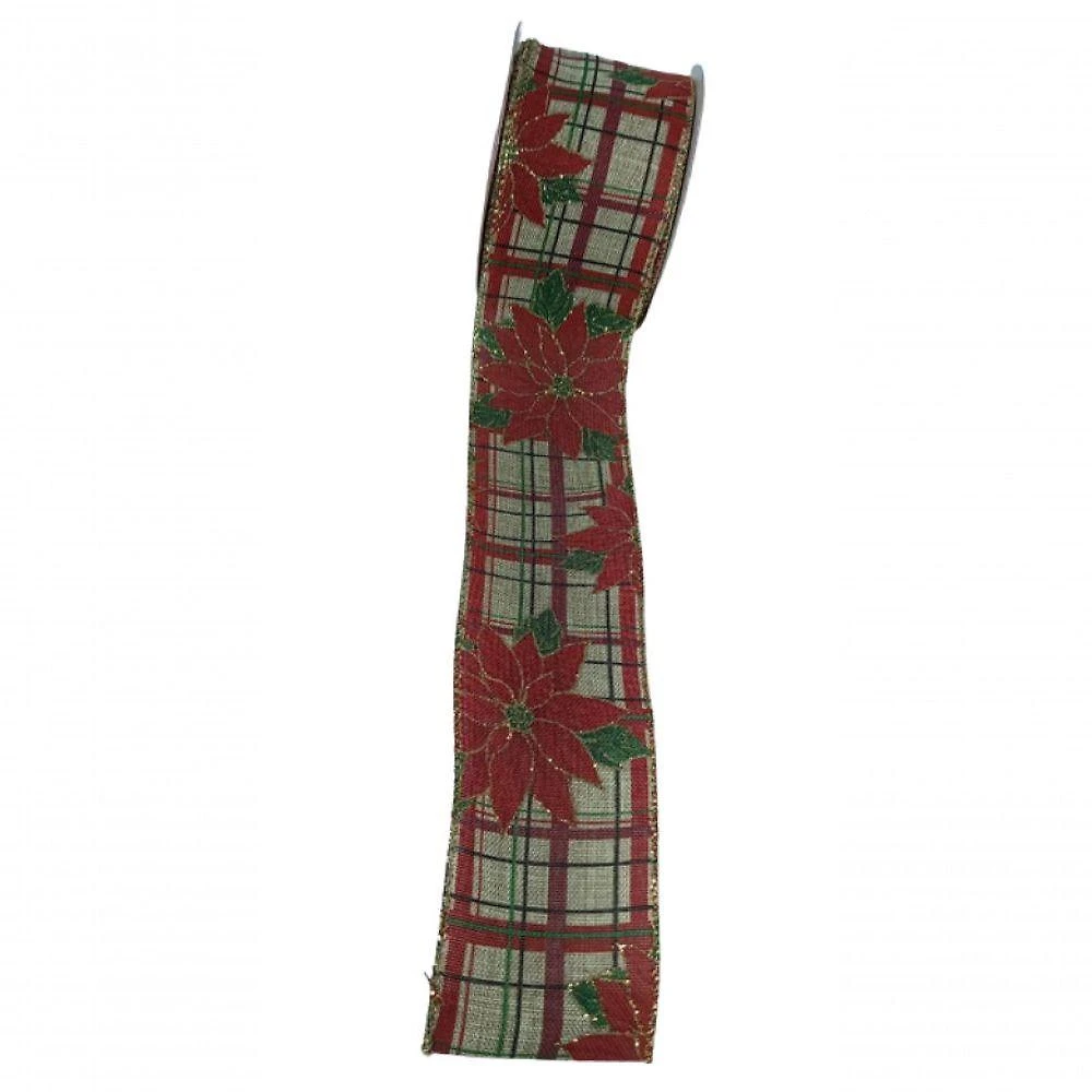 Fita Decorativa Xadrez Com Espirito Santo Vermelho -Cf544