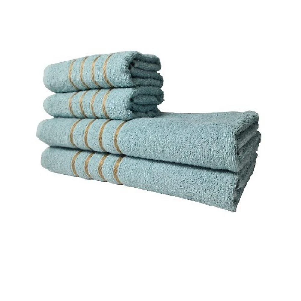 Kit 8 Toalhas Grandes Dubai 4 Banhos 4 Rostos Verde+rosa