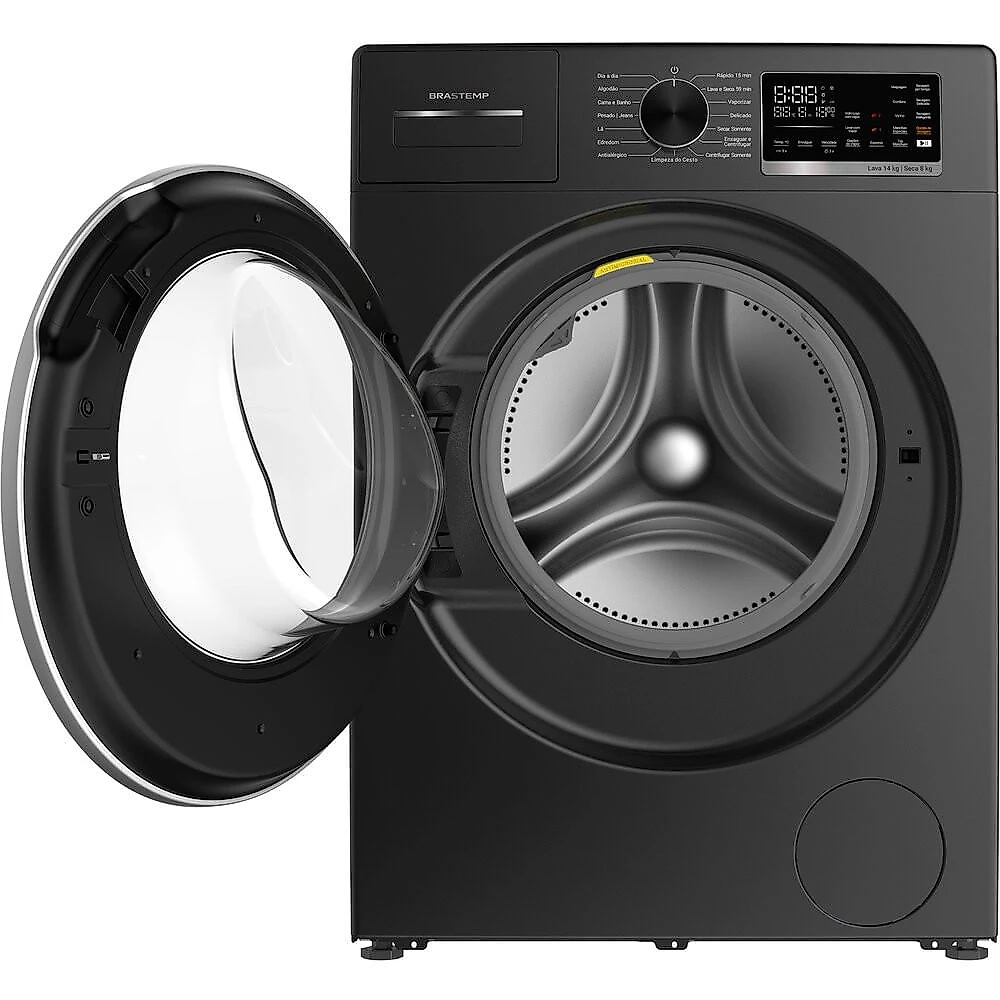 Lava e Seca Brastemp 14 kg 8 kg Lavagem e Secagem Inteligentes BNO14AS Mostarda - 110V