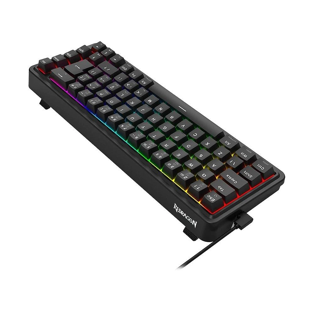 Miniatura Teclado Magnético Gamer Redragon Nova, 65%, RGB, Switch UltraMag Linear, ABNT2, Preto - K709RGB-M