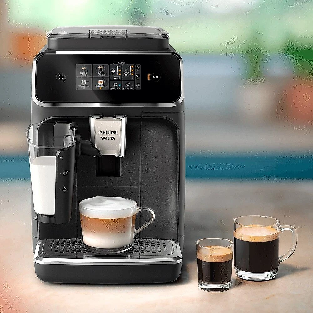 Cafeteira Espresso Superautomática LatteGo Philips Walita Série 2300, Preta - 220 Volts