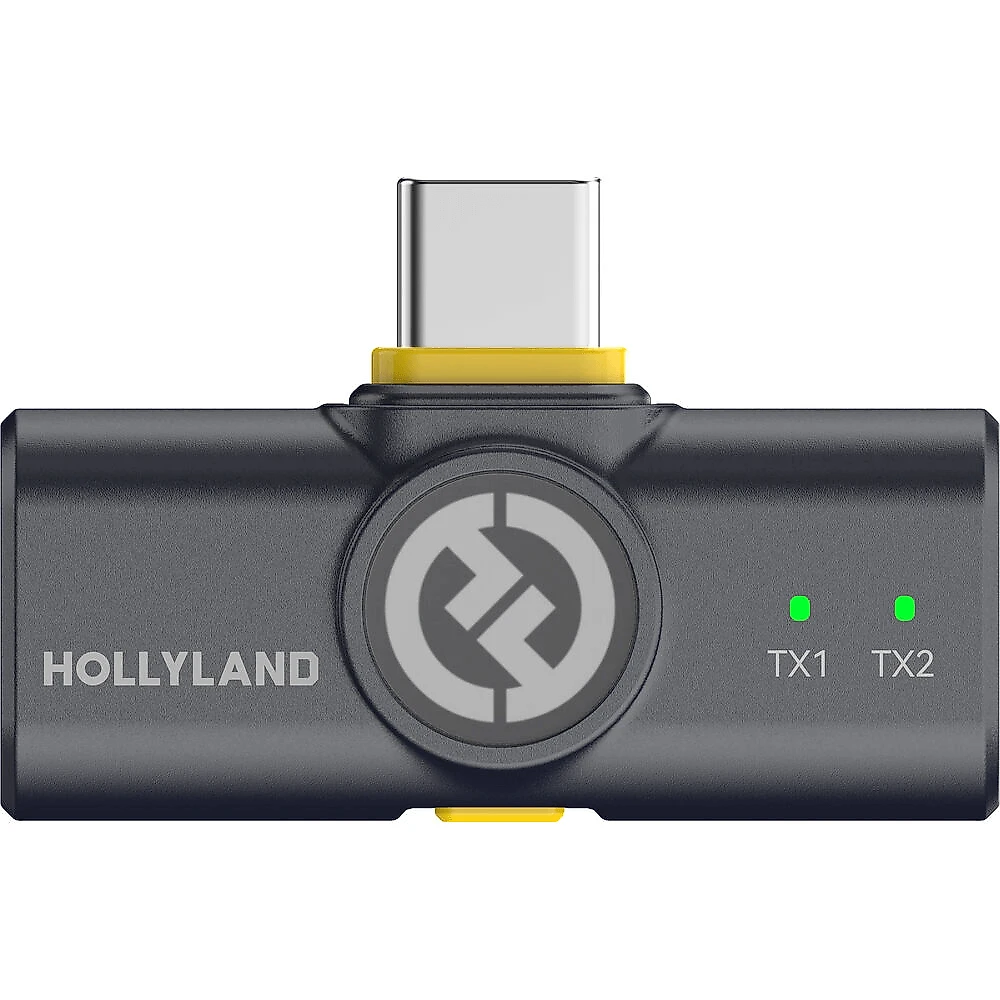 Sistema Microfone Lapela Duplo Hollyland Lark M2 Combo Wireless para Câmeras e SmartPhones
