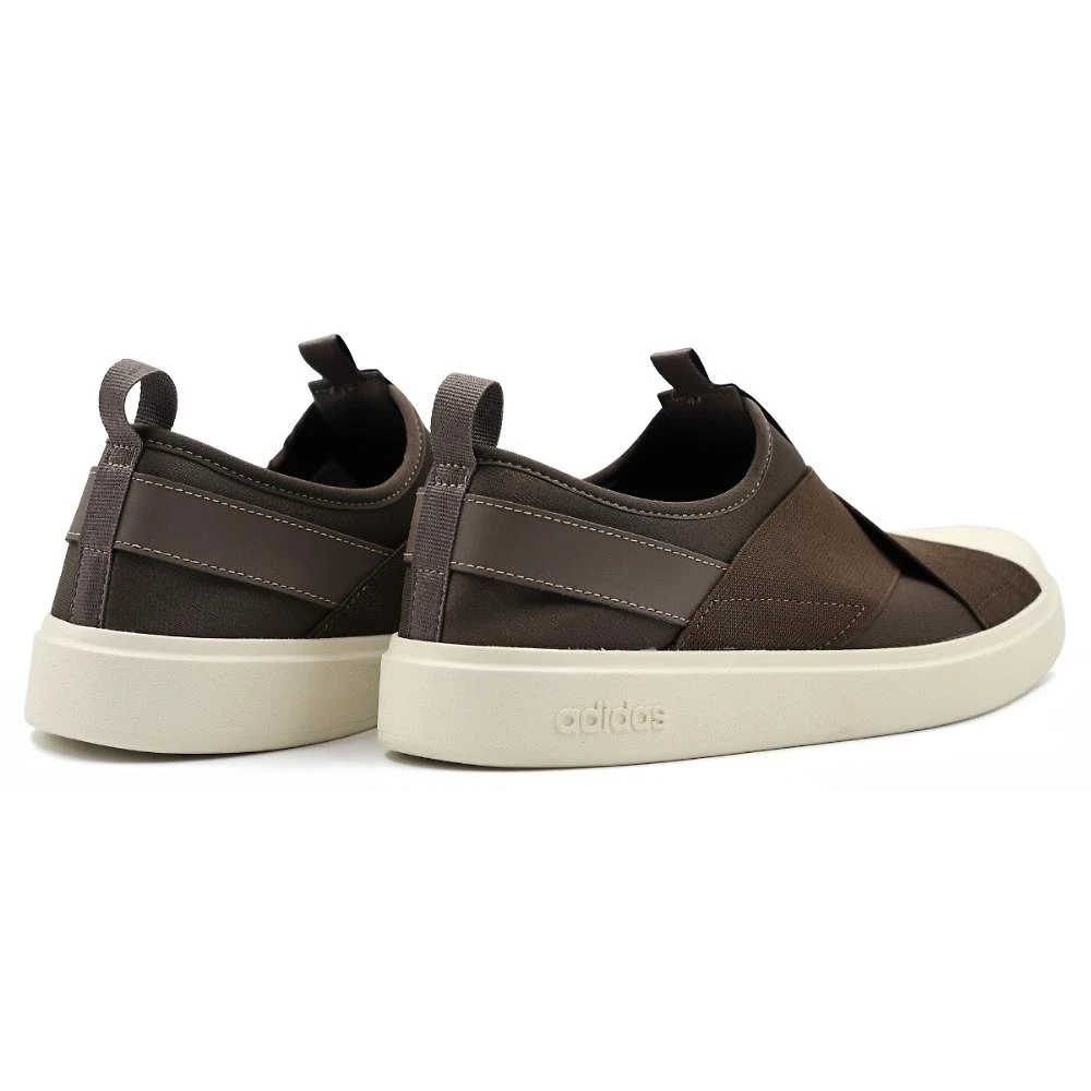 Miniatura Tênis Adidas Streettalk Slip On Feminino MARROM/BRANCO - 34