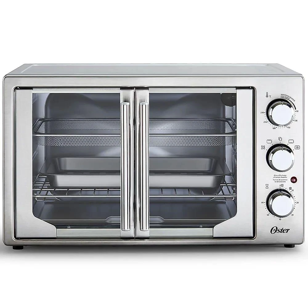 Kit Cafeteira Espresso Double E Forno e Fritadeira 42L French Door Oster 110V