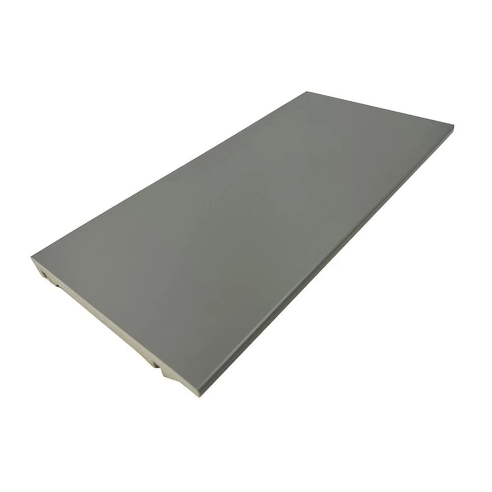 Rodapé de Poliestireno Liso Cinza 15cm x 2,40m Rende 2,40 Metros Gray