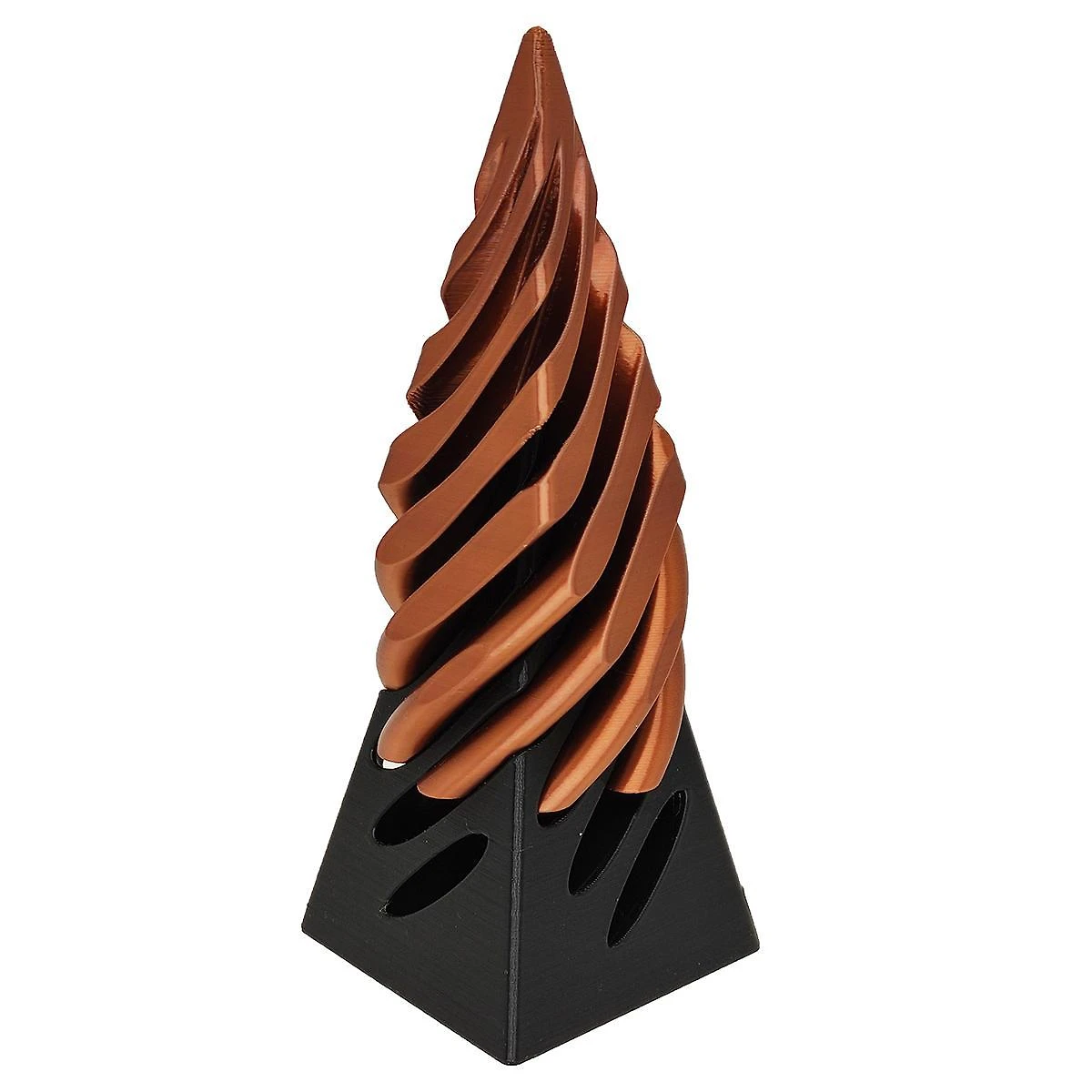 Miniatura Fidget Cone Espiral Anti Estresse Spiral Pirâmide 3D Cor