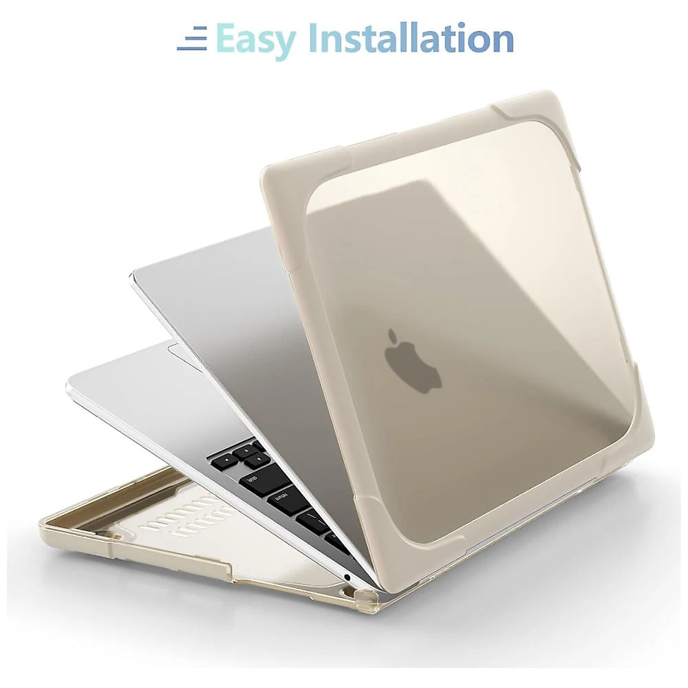 Capa Rígida Antichoque Caqui para MacBook Air 15″ (2023–2025, Modelos A3241/A3114/A2941, M2/M3/M4) – MEEgoodo
