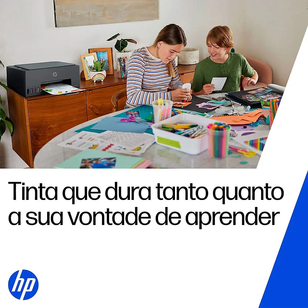 Impressora Multifuncional Smart Tank 589 Tanque de Tinta Colorida Wi-Fi USB HP Preto - Bivolt