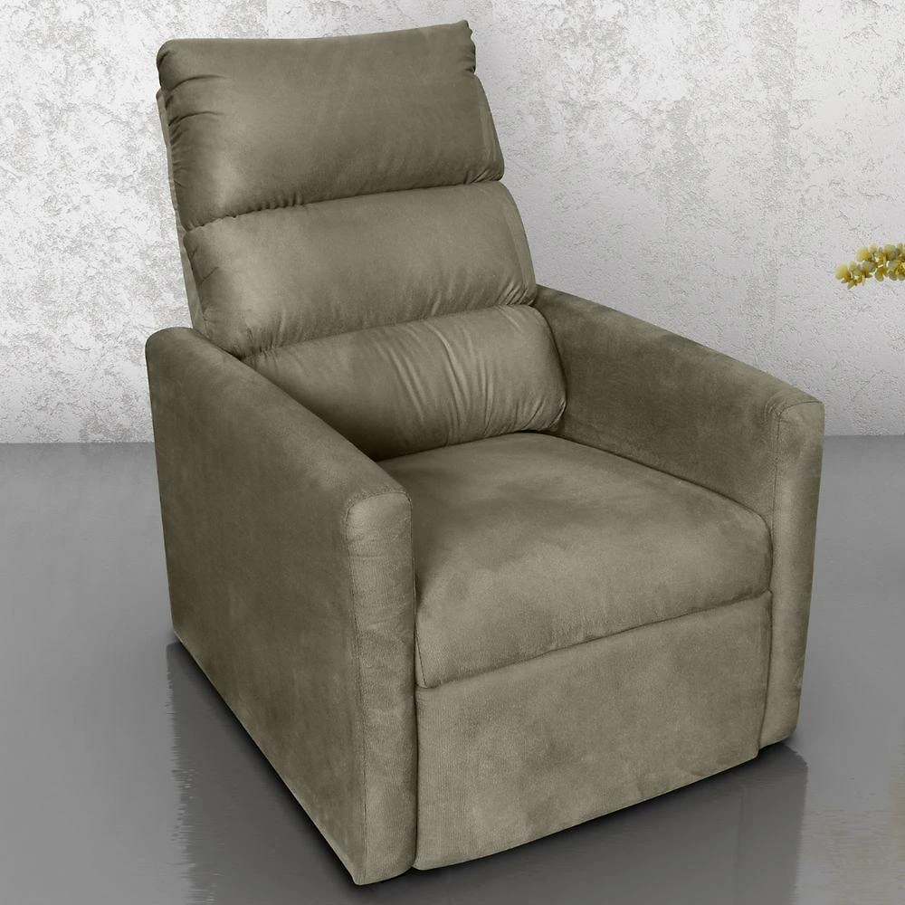 Poltrona Reclinável Mila Suede Cappuccino 69CM 110kg Matrix