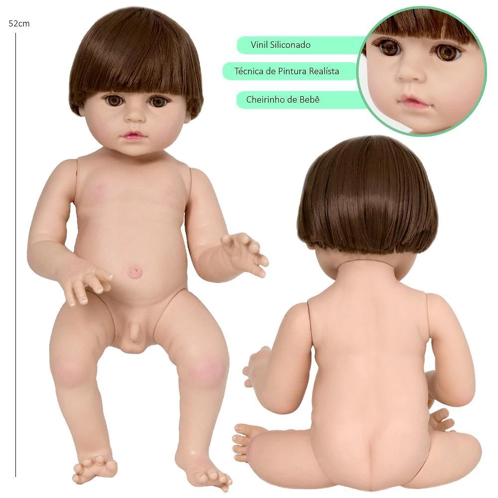 Boneco Bebê Reborn Realista Lindo 16 Itens Bolsa Maternidade