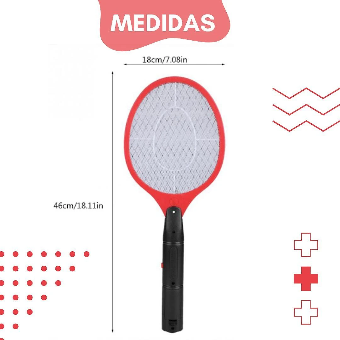 Miniatura Raquete Mata Mosquito Elétrica: Bivolt, Recarregável Alta