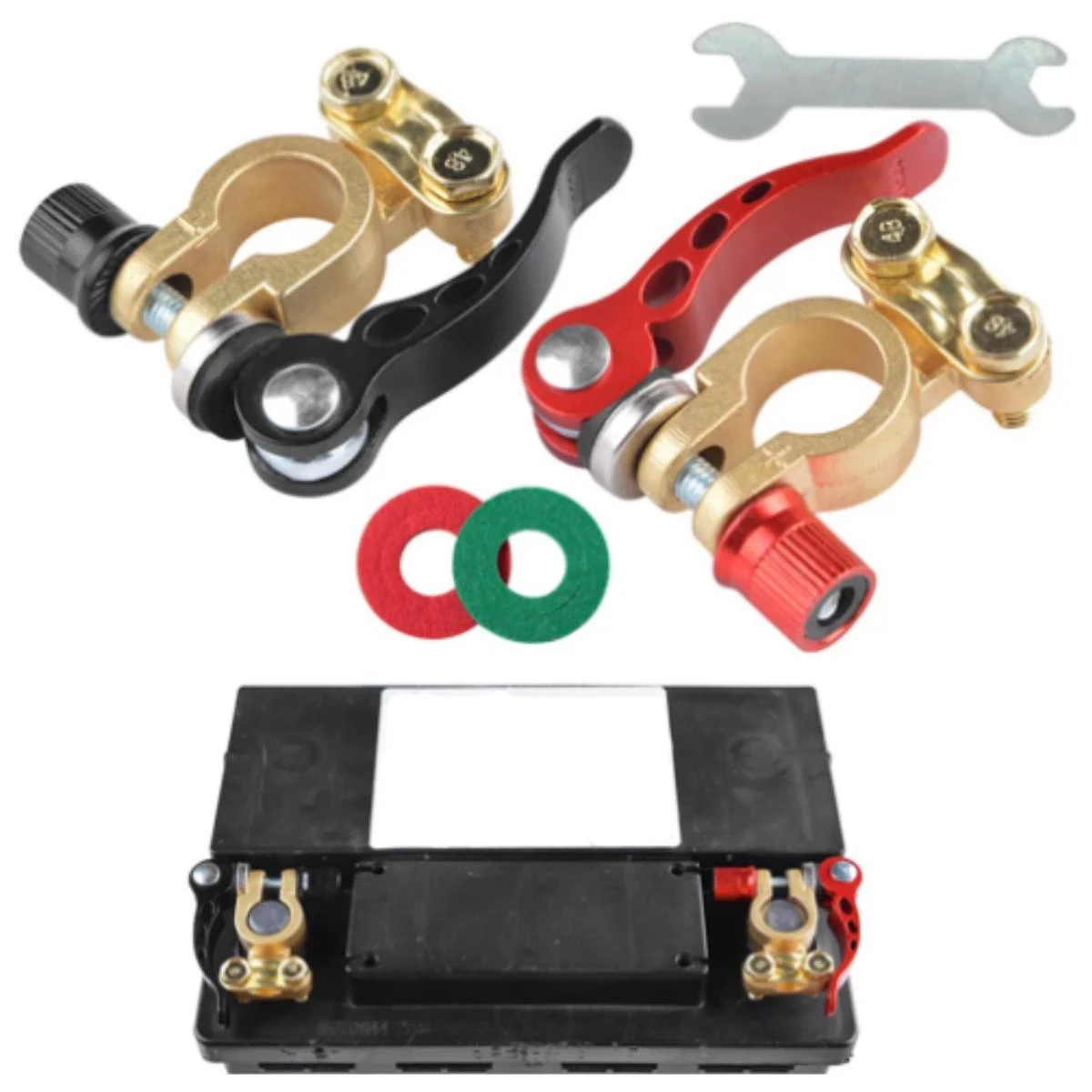 Miniatura Par Conector Borne Born Engate Rapido Terminal Bateria