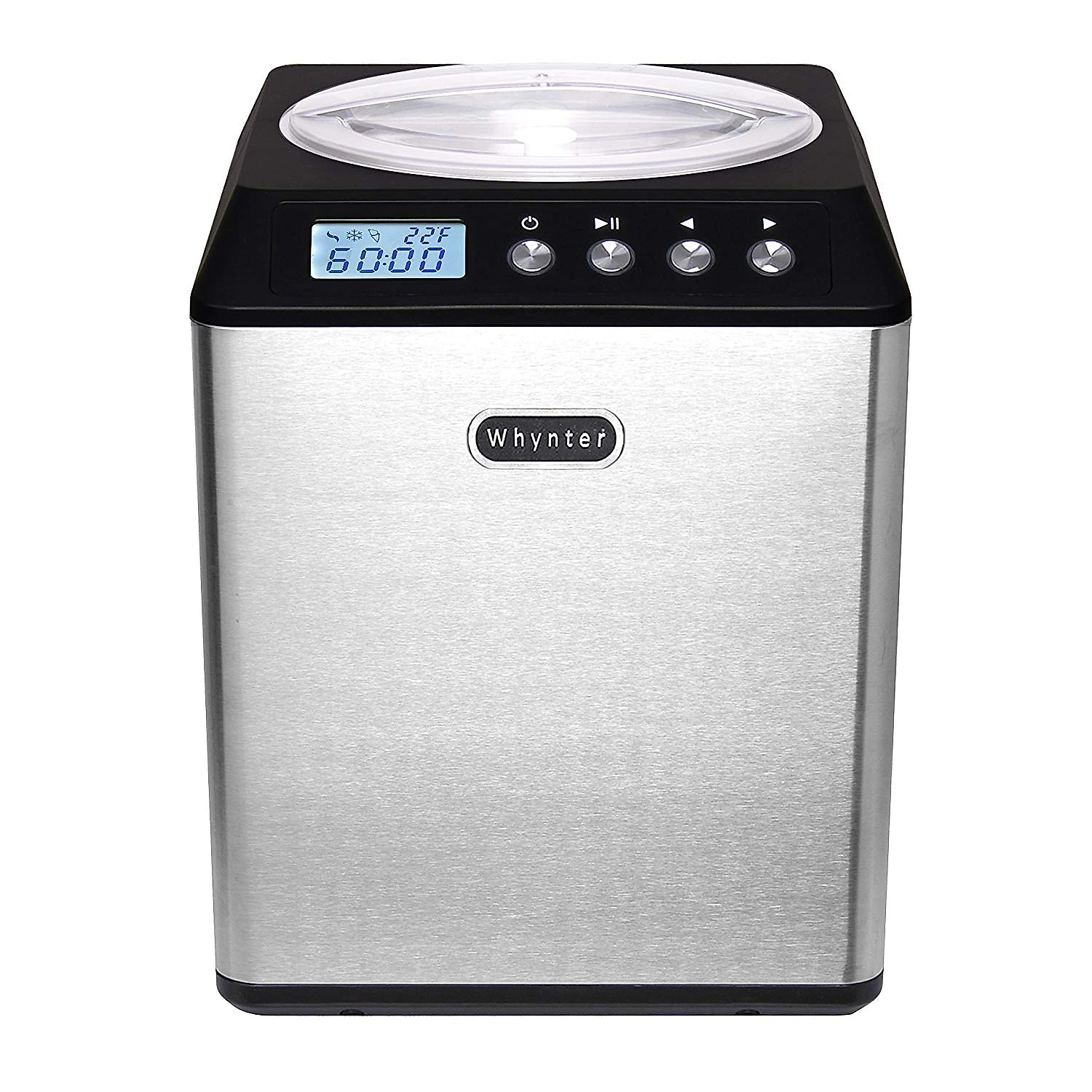 Sorveteira Whynter ICM201SB 2 Litros Vertical em Aço Inoxidável Temporizador Sonoro
