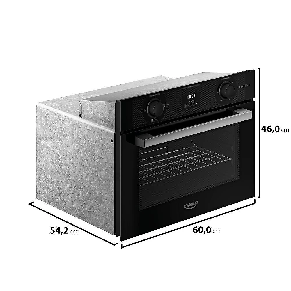 Forno De Embutir Elétrico Dako Supreme 52L Digital Preto 110V