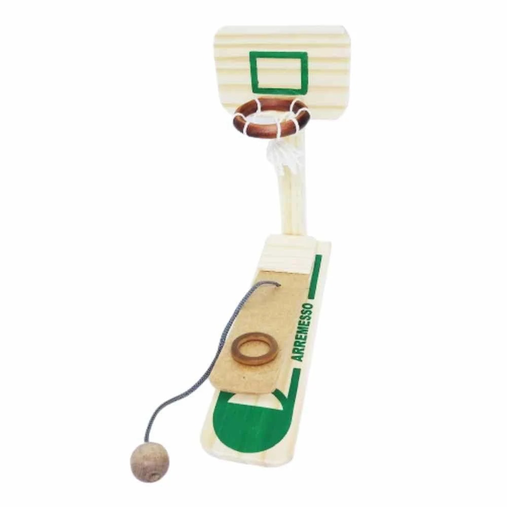 Jogo De Basquete De Dedo - Arremesso - Madeira - Marcio Artesanatos