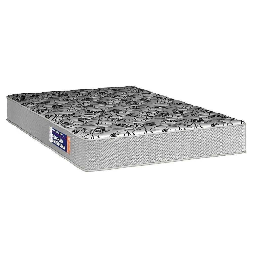 Colchão Queen Espuma D33 Pluma Spuma Vip 158x198x24cm Bege Plumatex