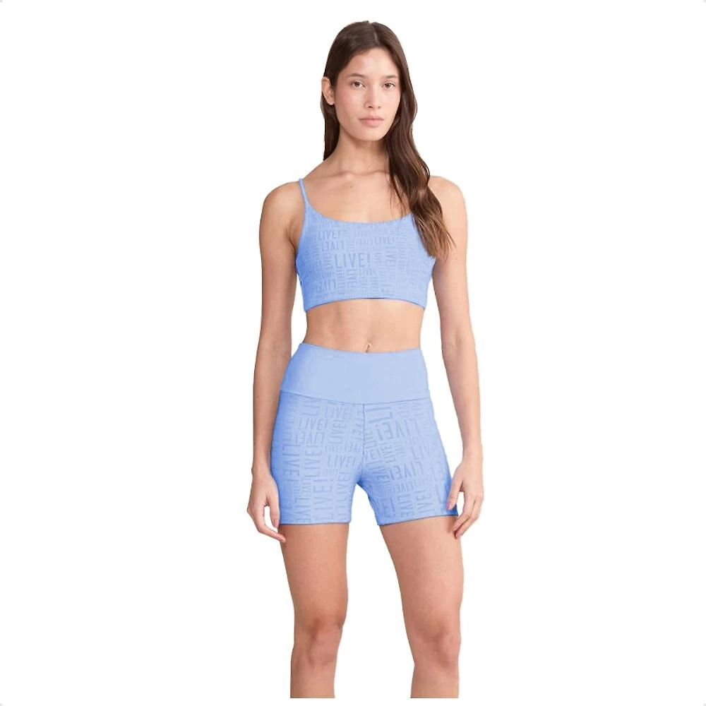 Miniatura Shorts Live Fit Sense Pro Feminino Azul Claro - G