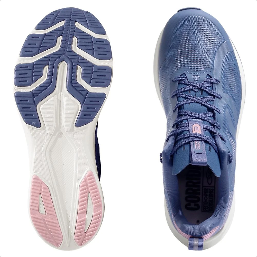 Tênis Olympikus Corre Vento 3 Unissex Azul / Rosa - 34