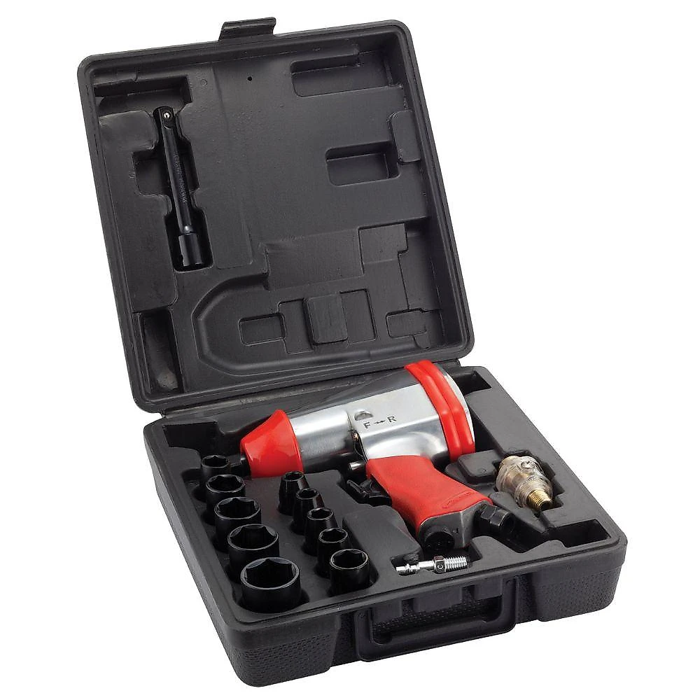 Chave impacto pneumática 1/2'' 310nm com 17pcs worker