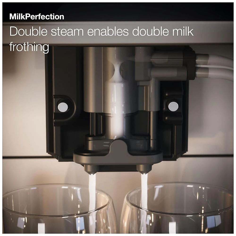 Miele CM 6160 MilkPerfection Lotus White - Máquina de Café Automática OneTouch for Two, AromaticSystem, WiFi, 120V