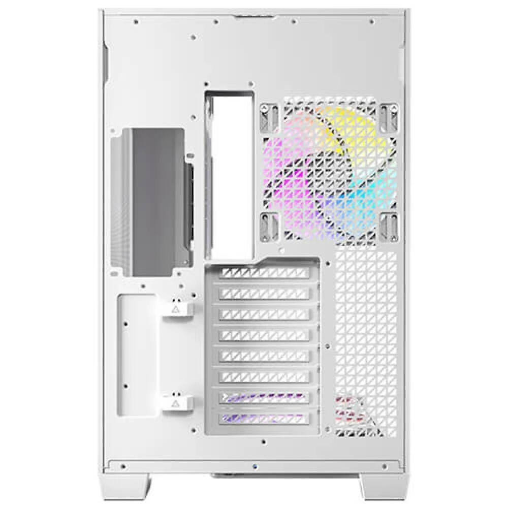 Gabinete Gamer Antec C8 Argb White Lateral Vidro Temperado 4mm E-atx-atx-m-atx-itx 2 Fans 120mm B