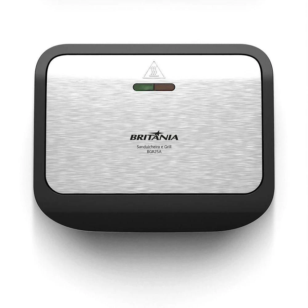Sanduicheira e Grill Britânia Antiaderente 750W BGR25A 110V