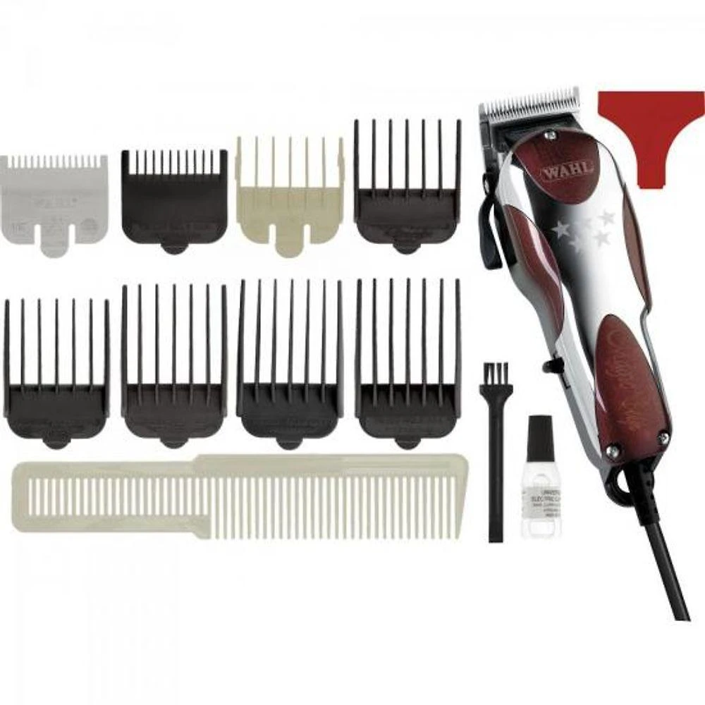 Máquina de Corte de Cabelo Magic Clip Profissional com Lâmina em Aço Inoxidável Fio Elétrico 220V