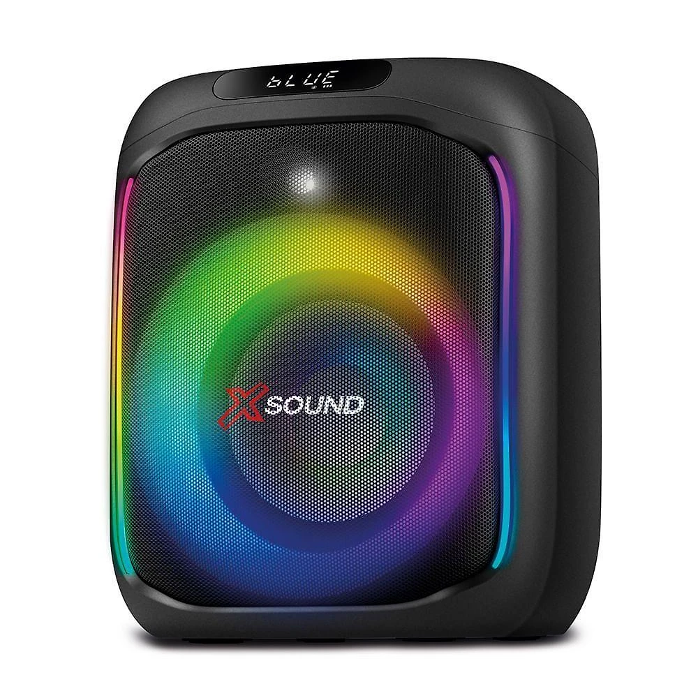 Caixa de som party box mondial pbx-350 350w bluetooth 5.0 com led rgb