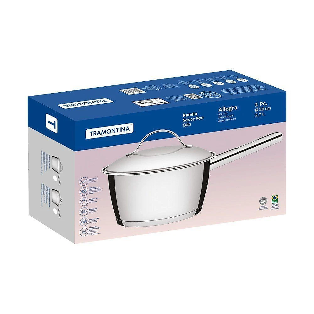 Panela Fundo Triplo Tramontina Allegra 62651200 Inox