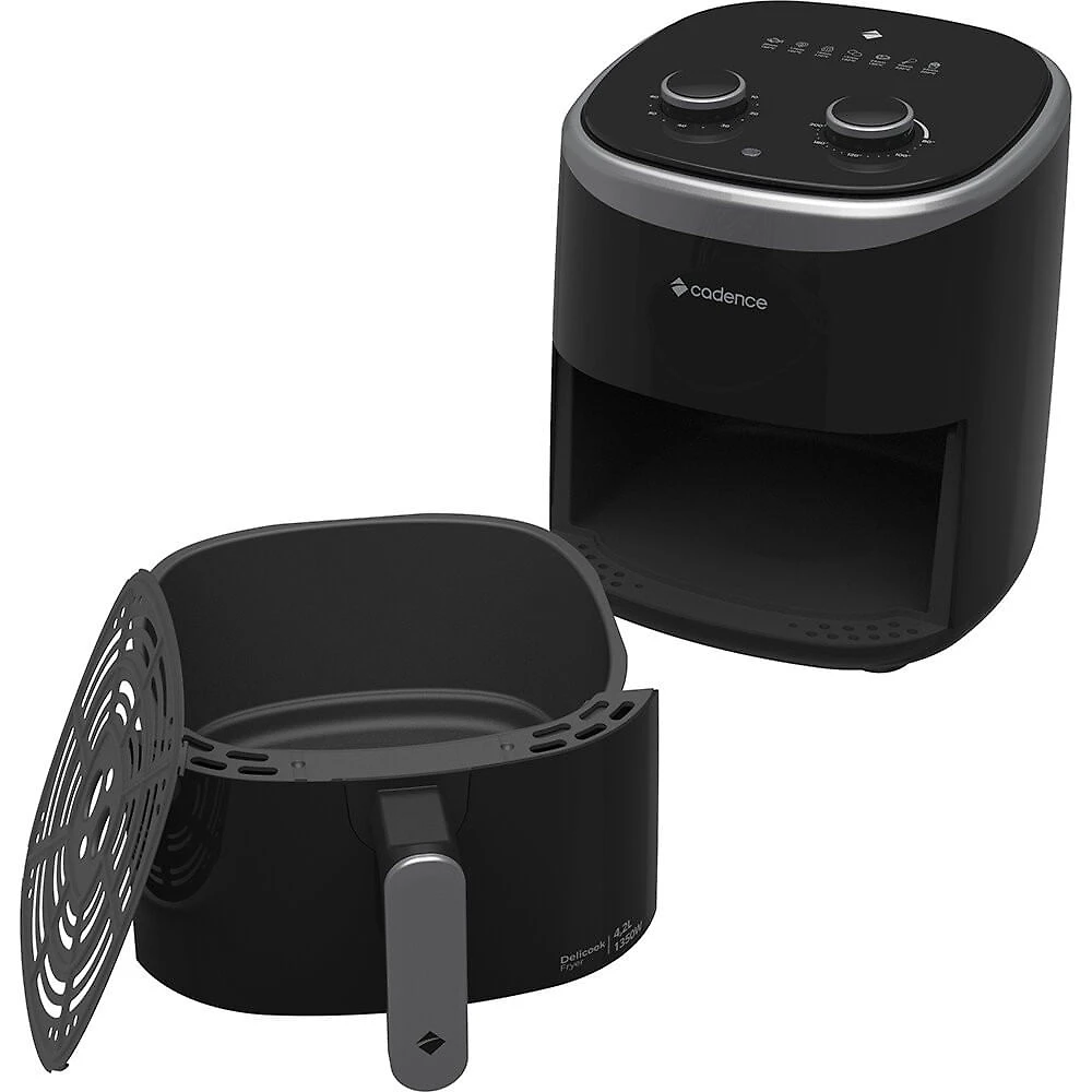 Fritadeira Air Fryer 4,2 Litros Cadence Delicook Fryer FRT420 Preto - 110V