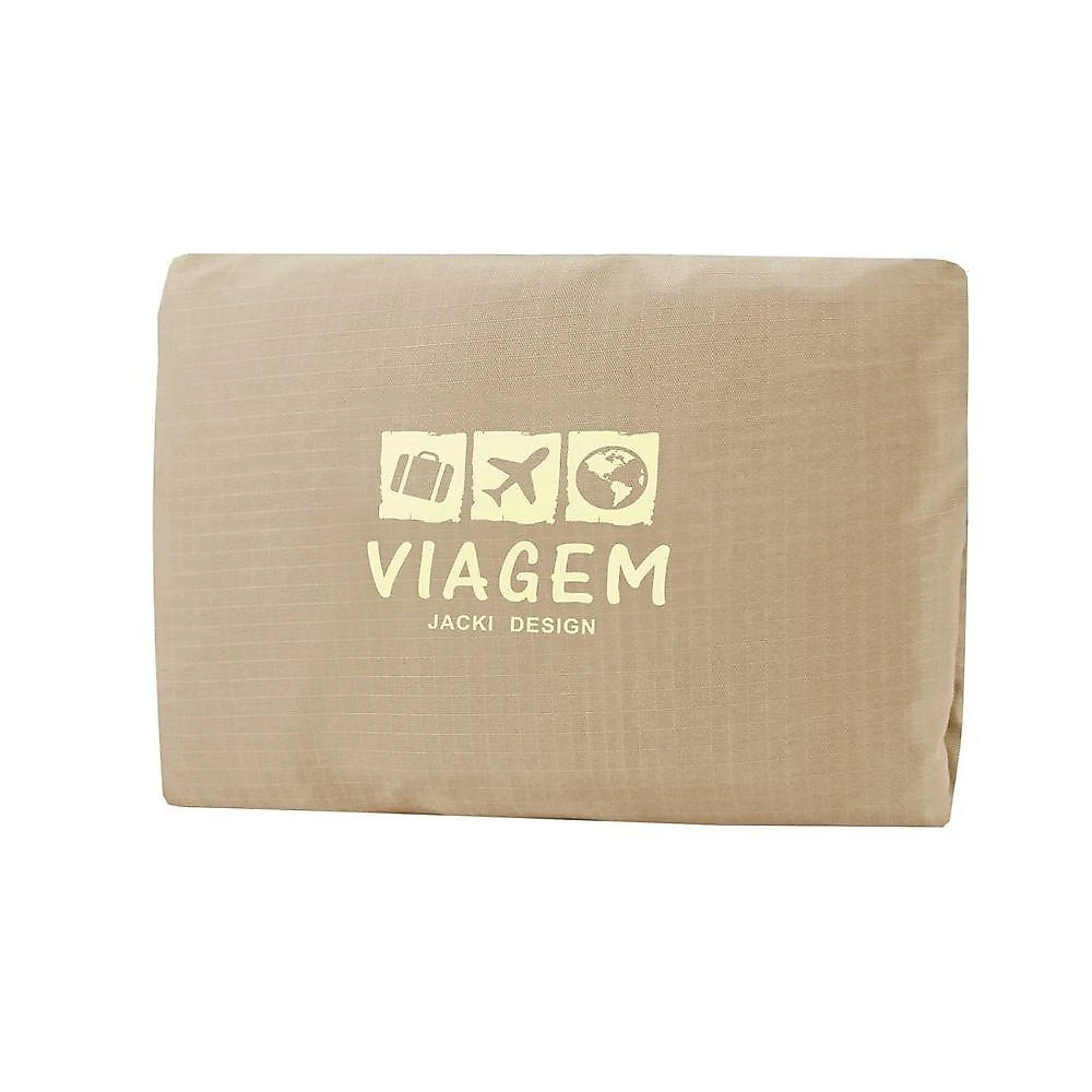 Kit Organizador De Malas 6 Peças + Bolsa Dobrável + Bolsa Porta Sapatos Bege