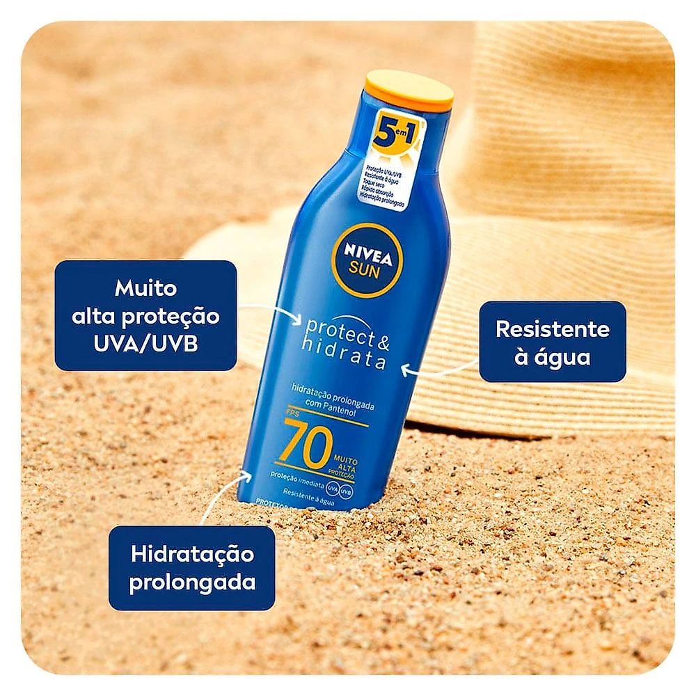 Protetor solar nivea sun protect & hidrata fps70 200ml