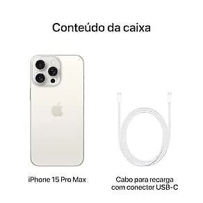 Apple iPhone 15 Pro Max 256GB - Titânio Branco