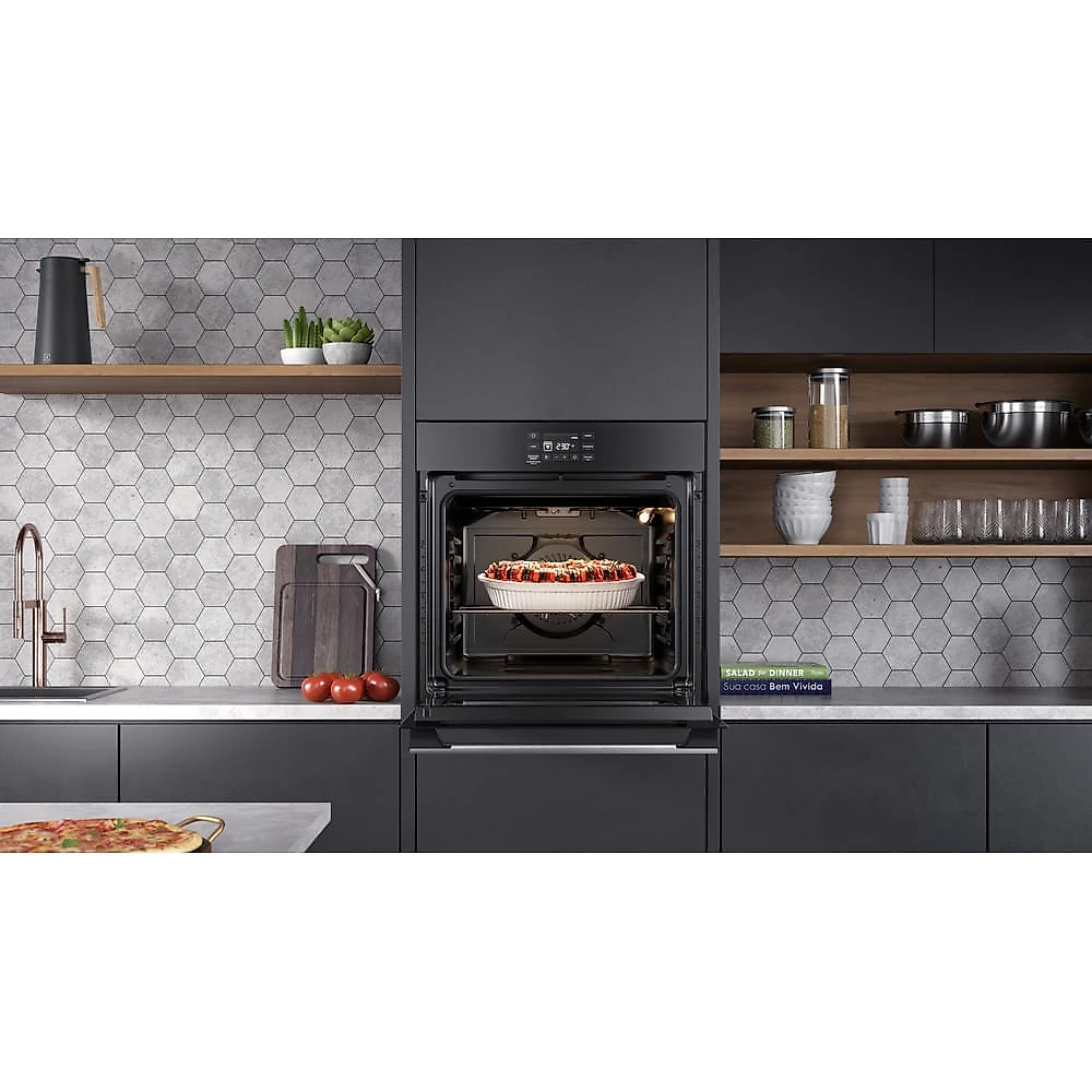 Forno Elétrico de Embutir Electrolux Experience com 80 Litros de Capacidade, Grill e Painel Touch Preto - OE8EA