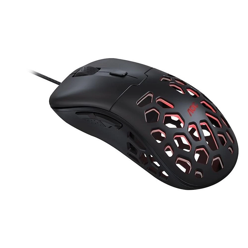 Mouse Gamer AOC GM510, RGB, 16000 DPI, 6 Botões, Preto - GM510B/FG