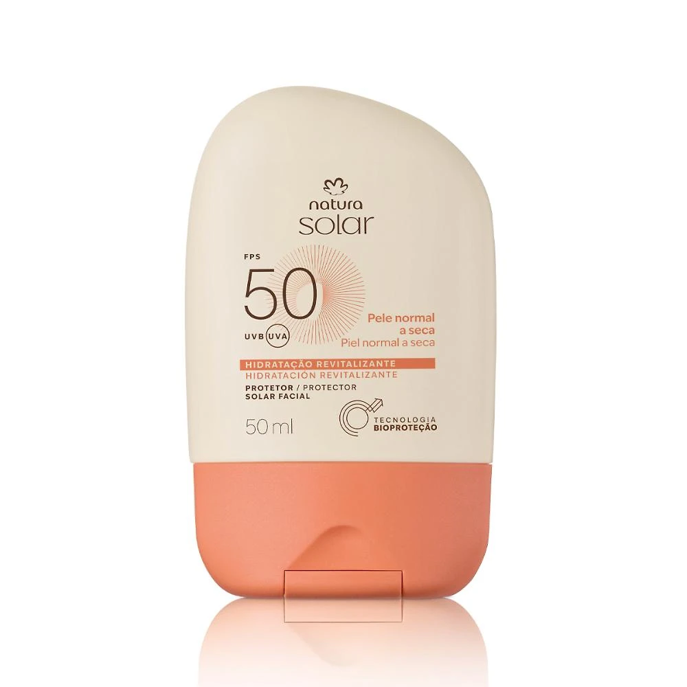 Protetor Solar Natura Facial FPS50 Pele Normal a Seca  50ML