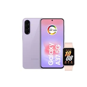 Smartphone Samsung Galaxy A37 5G Tela 6.7" 128GB Lavanda + Galaxy Fit 3 Rosé
